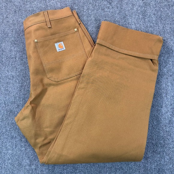 Carhartt Loose Fit Firm Duck Double-Front
Utility Work Pants Men's 36x34 Beige - Picture 1 of 16